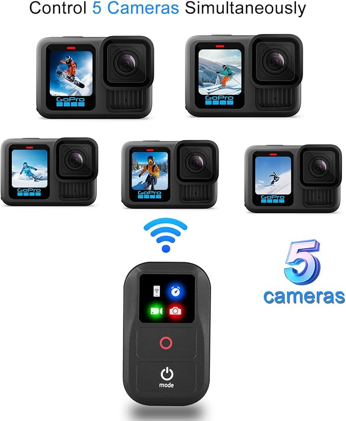 Suptig Wireless Remote Control for GoPro Hero 13/12/11/10/9/8 Black, Gopro Max