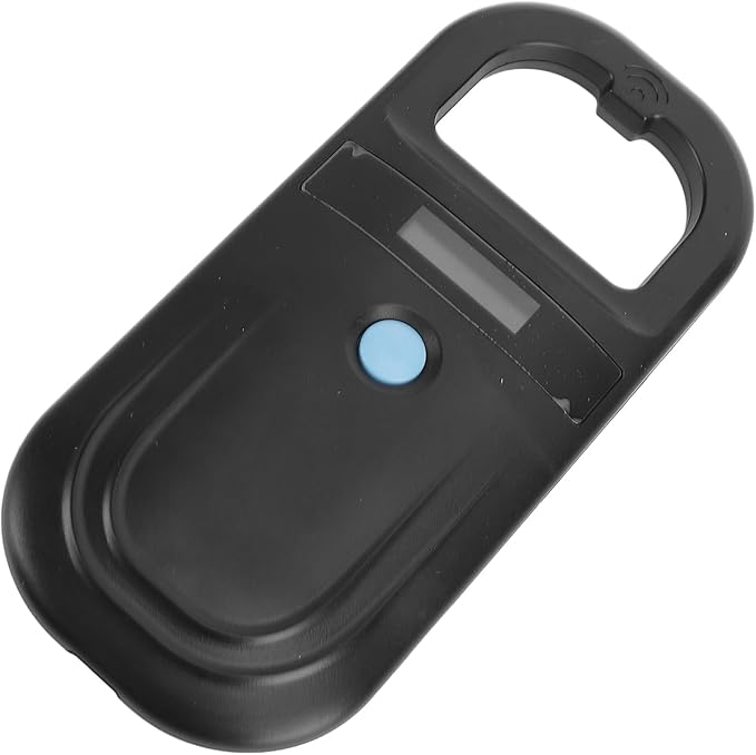 Sorandy Rechargeable EMID FDX B Portable Pet Microchip Scanner, Pet Chip Scanner, OLED Display with 134.2KHz, 128 Sets of Data, Ideal for Animal, Pigs, Dogs, Cats (Black)