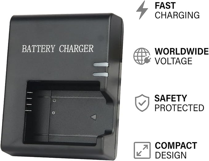 LC-E10E Quick Battery Charger for Canon LP-E10 LC-E10 LC-E10C, Compatible