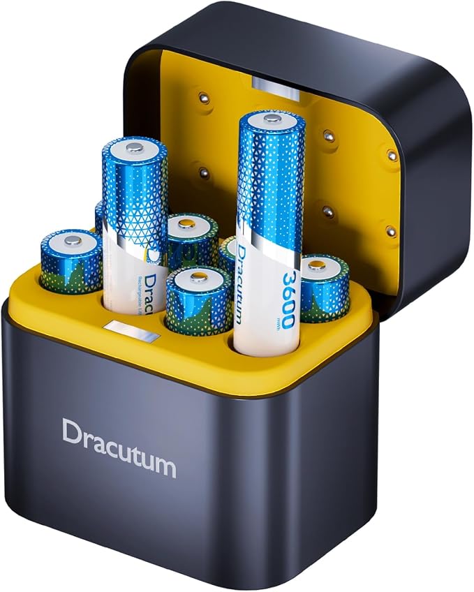 Rechargeable Lithium AA Batteries 8-Pack