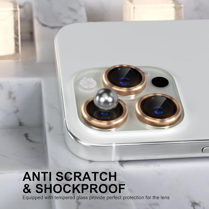 Choiche Compatible for iPhone 16 Pro/iPhone 16 Pro Max Camera Lens Protector