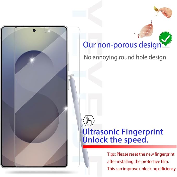 Screen Protector for Samsung Galaxy S25 Ultra, Tempered Glass for Galaxy S25