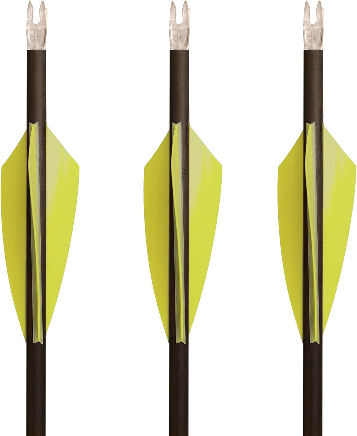 TAC Vanes 2.75" Driver Arrow Vanes - Durable, Lightweight Archery Fletching for Compound & Crossbow | Yellow 100 Pack