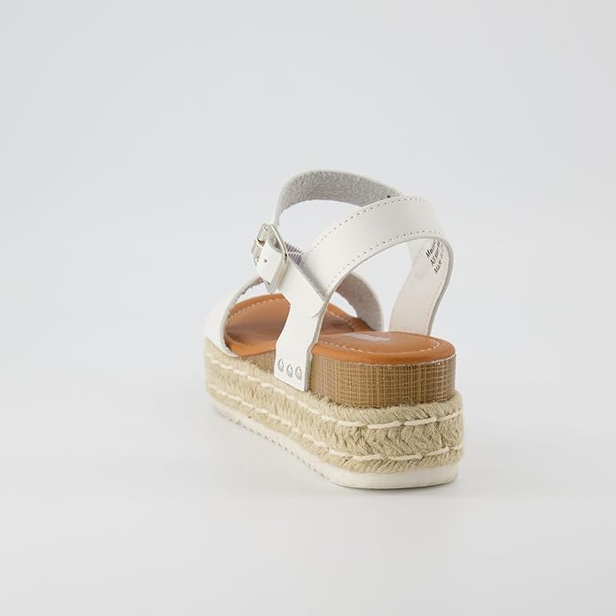 CUSHIONAIRE Melissa Espadrille Platform Sandals For Women with Adjustable Ankle Strap and Memory Foam Insole-Comfortable Womens Sandals for Summer