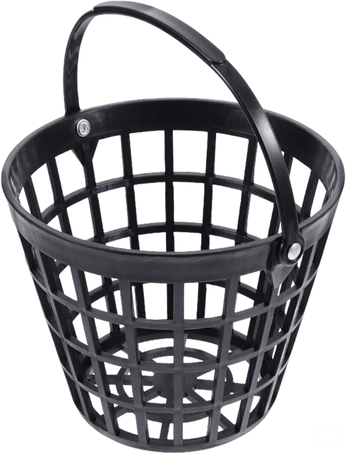 ZLY Golf Ball Basket - Durable Plastic Ball Holder with Handle | Holds 50 Balls - Black