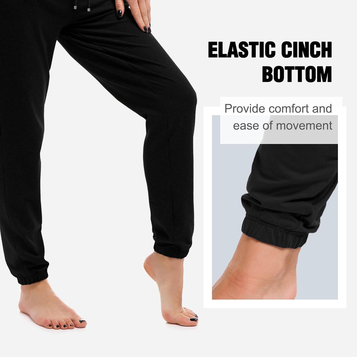SINOPHANT Women's Joggers - Comfortable Drawstring Sweatpants with Pockets for Gym & Yoga