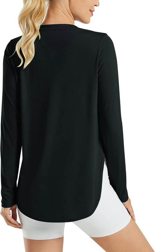 G4Free Women's Long Sleeve UV Protection Shirt - Quick Dry Lightweight Outdoor Workout Top