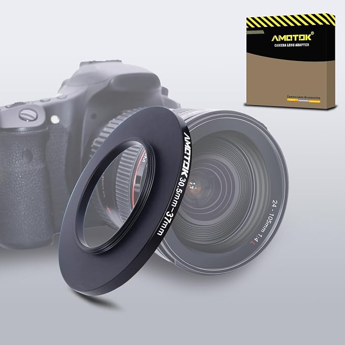 30.5mm Lens to 37mm Camera Lens Adapter, 30.5mm to 37mm Filter Step up Ring