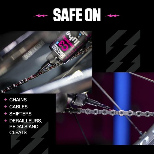 Muc-Off C3 Ceramic Wet Bike Chain Lube - Ultimate Protection for Smooth Performance | 120ml