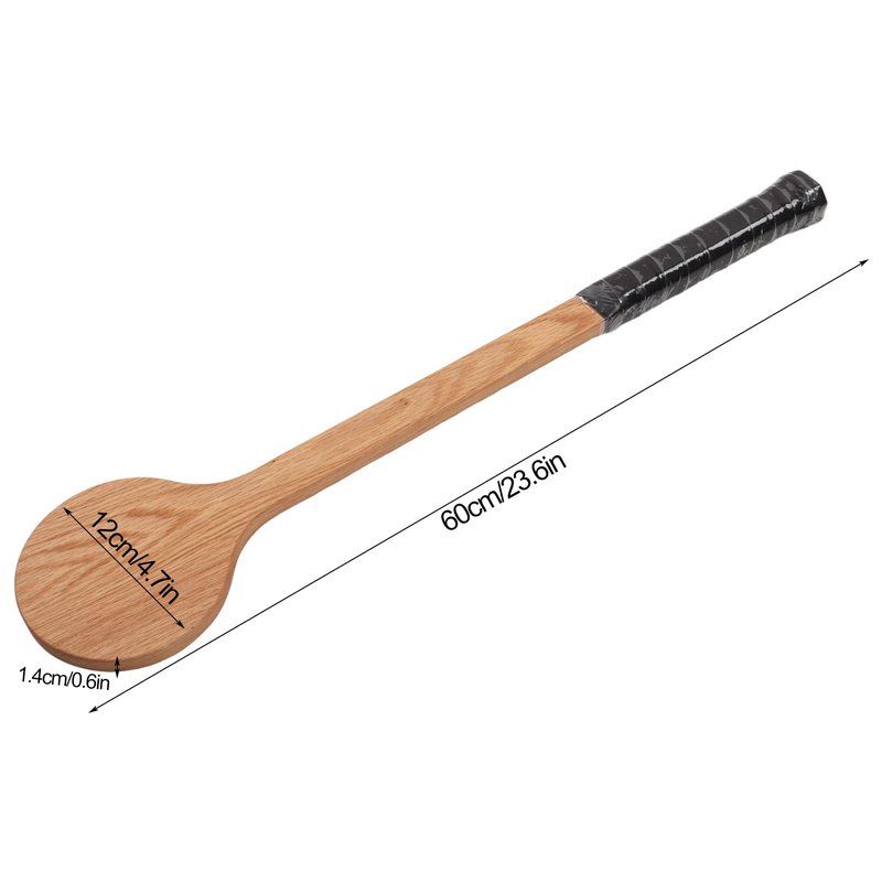 Tennis Pointer Wood Spoon Tennis Racket Swing Practice Training Aid with Storage Bag for Sports (Standard model-60cm)