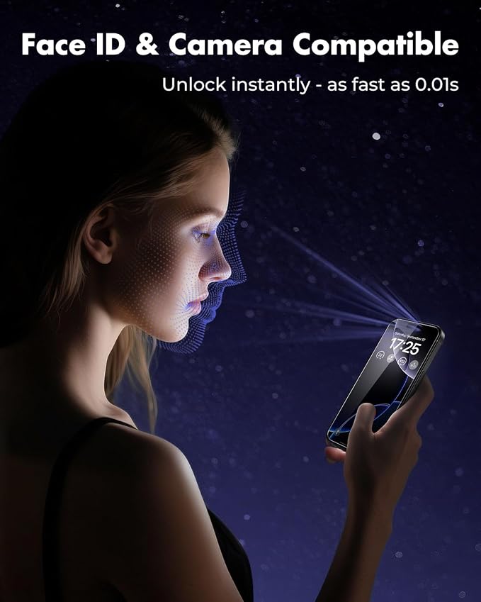 UNBREAKcable iPhone 16 Pro Screen Protector 3-Pack, Upgraded Dual-Tempered