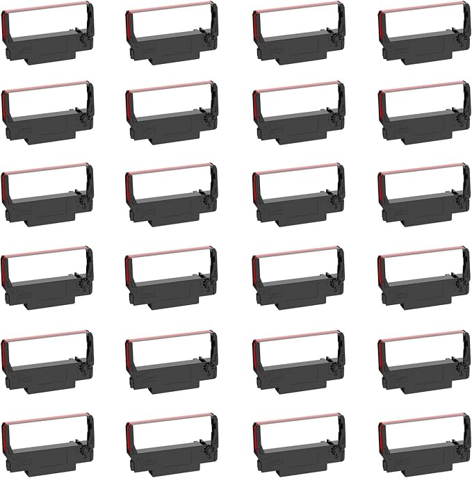 Bigger Replacement for ERC-30/34/38 B/R Ribbons, 24 Pack