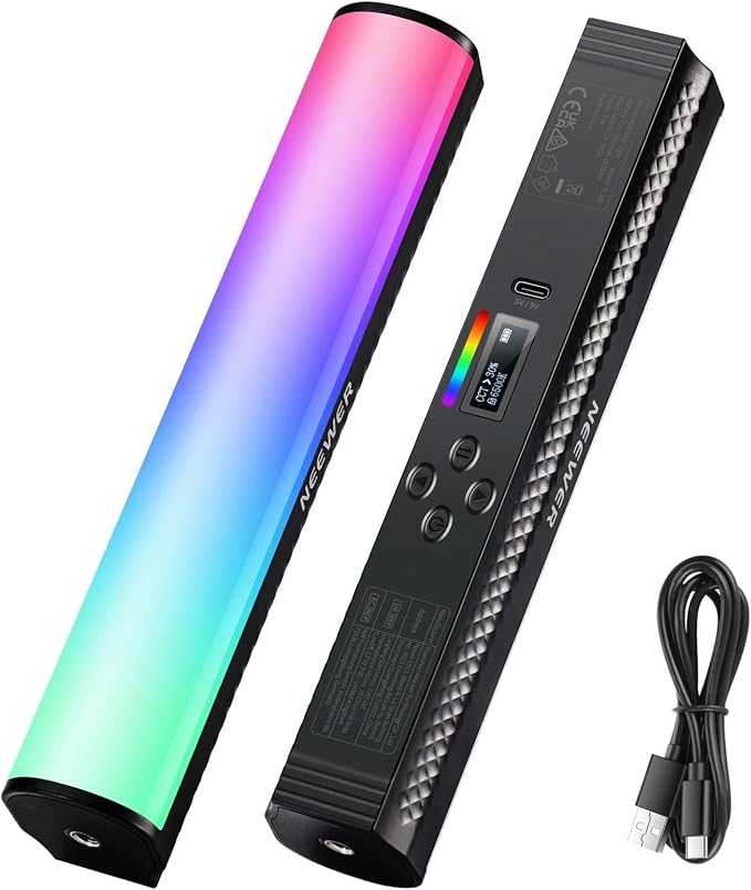 NEEWER RGB Light Wand, Magnetic Handheld Photography Video Light Stick