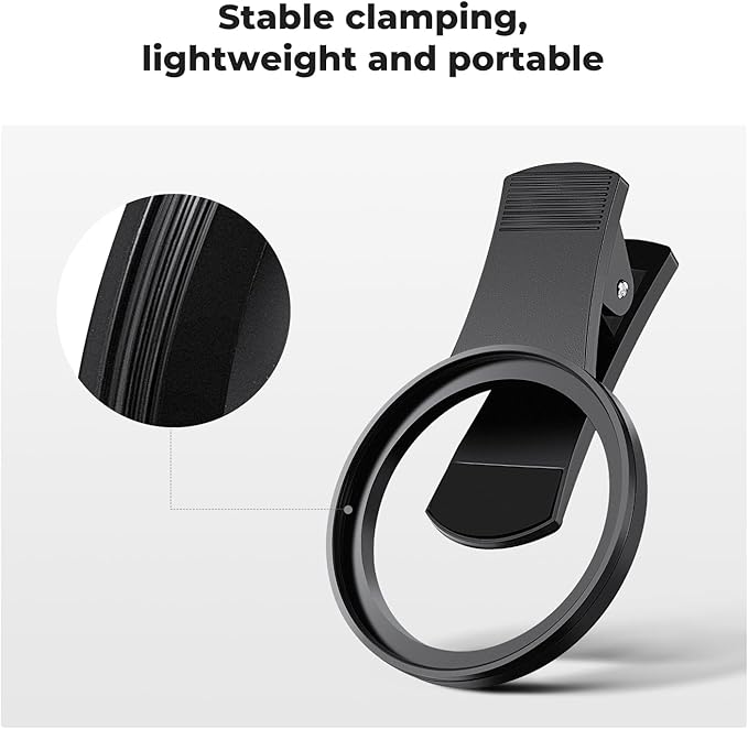 K&F CONCEPT 52mm Clip-on CPL Phone Camera Lens Filter Kit, Circular Polarizer