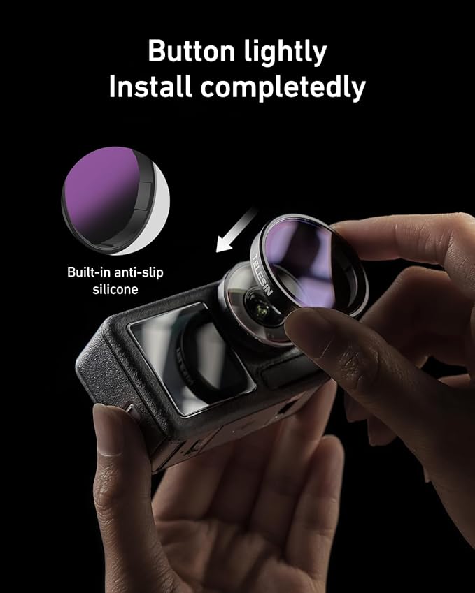 TELESIN CPL ND Filter Set for DJI Action 5 Pro/4/3, Xtra Edge & Xtra Edge Pro
