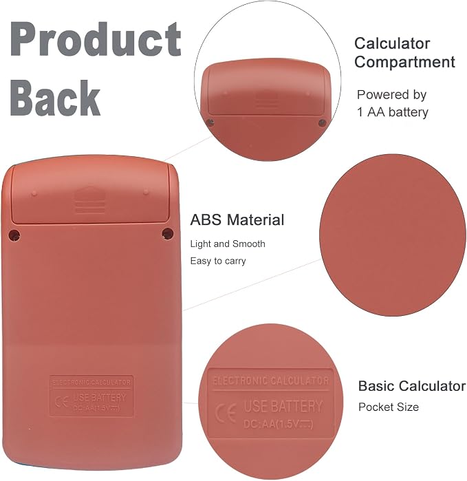 Basic Calculator Dual Power 8 Digit Desktop Calculator