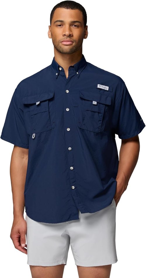 Columbia Men's PFG Bahama II Fishing Shirt - Lightweight & Quick-Dry | Perfect for Outdoor Adventures