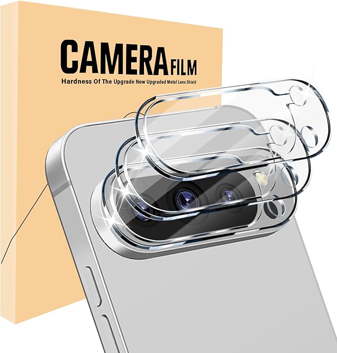 3 Pack for Google Pixel 9 Pro XL Camera Lens Protector, Tempered Glass 9