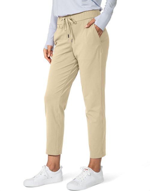 G Gradual Women's 7/8 Stretch Ankle Sweatpants - Deep Pockets for Golf, Athletic, Lounge & Travel