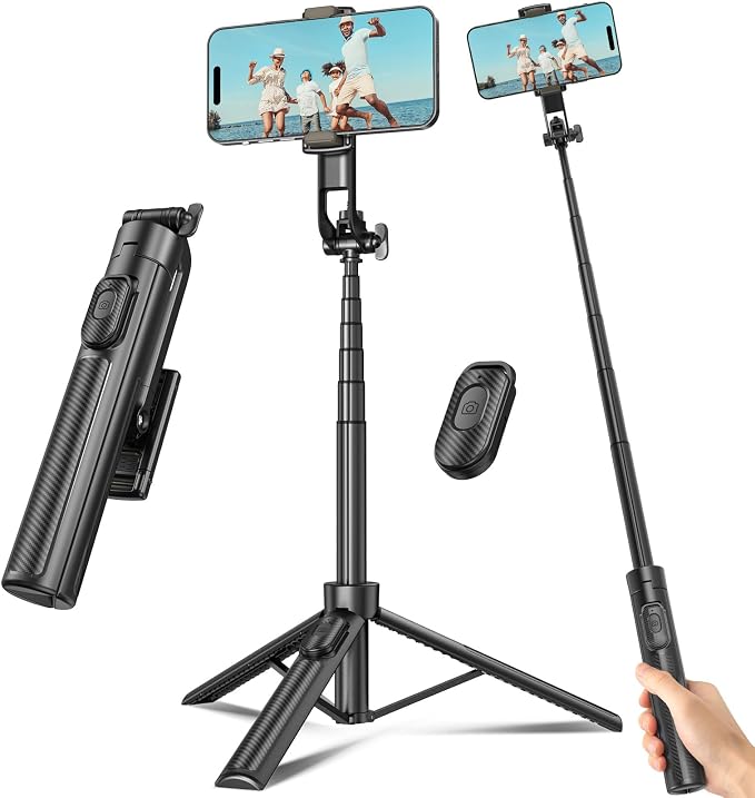 Selfie Stick Travel Tripod for Cell Phone