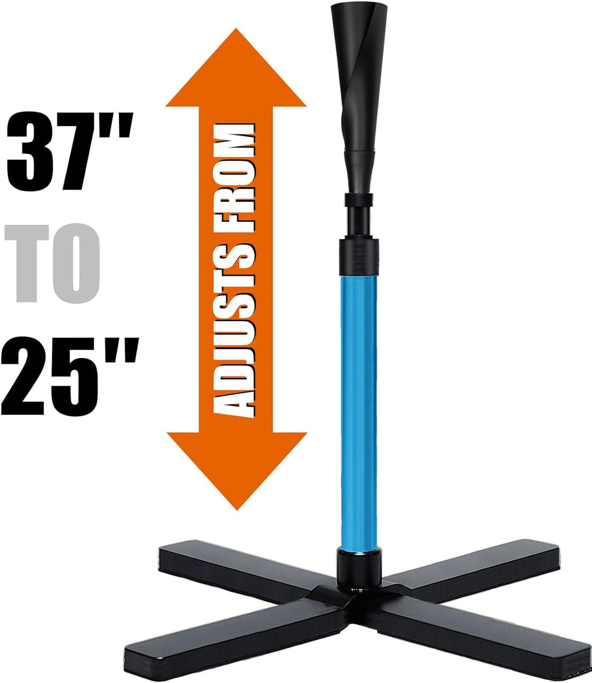 TARUMG Portable Baseball Batting Tee - Adjustable Height 25-47 Inches | Heavy-Duty Design for All Ages