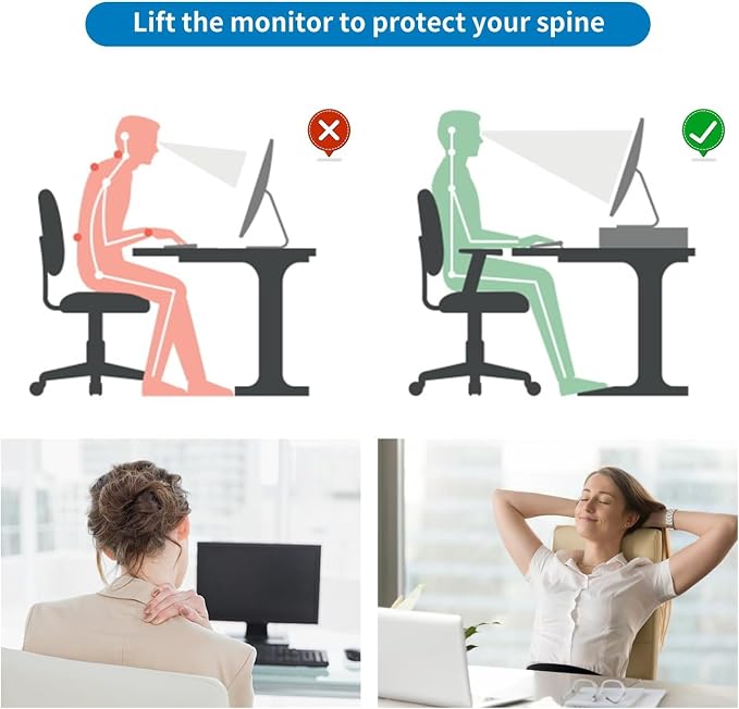 gianotter Computer Monitor Stand Riser, office organizer