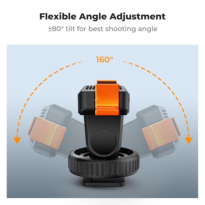 K&F CONCEPT Cold Shoe Action Camera Magnetic Quick Mount Holder, Tripod Mount