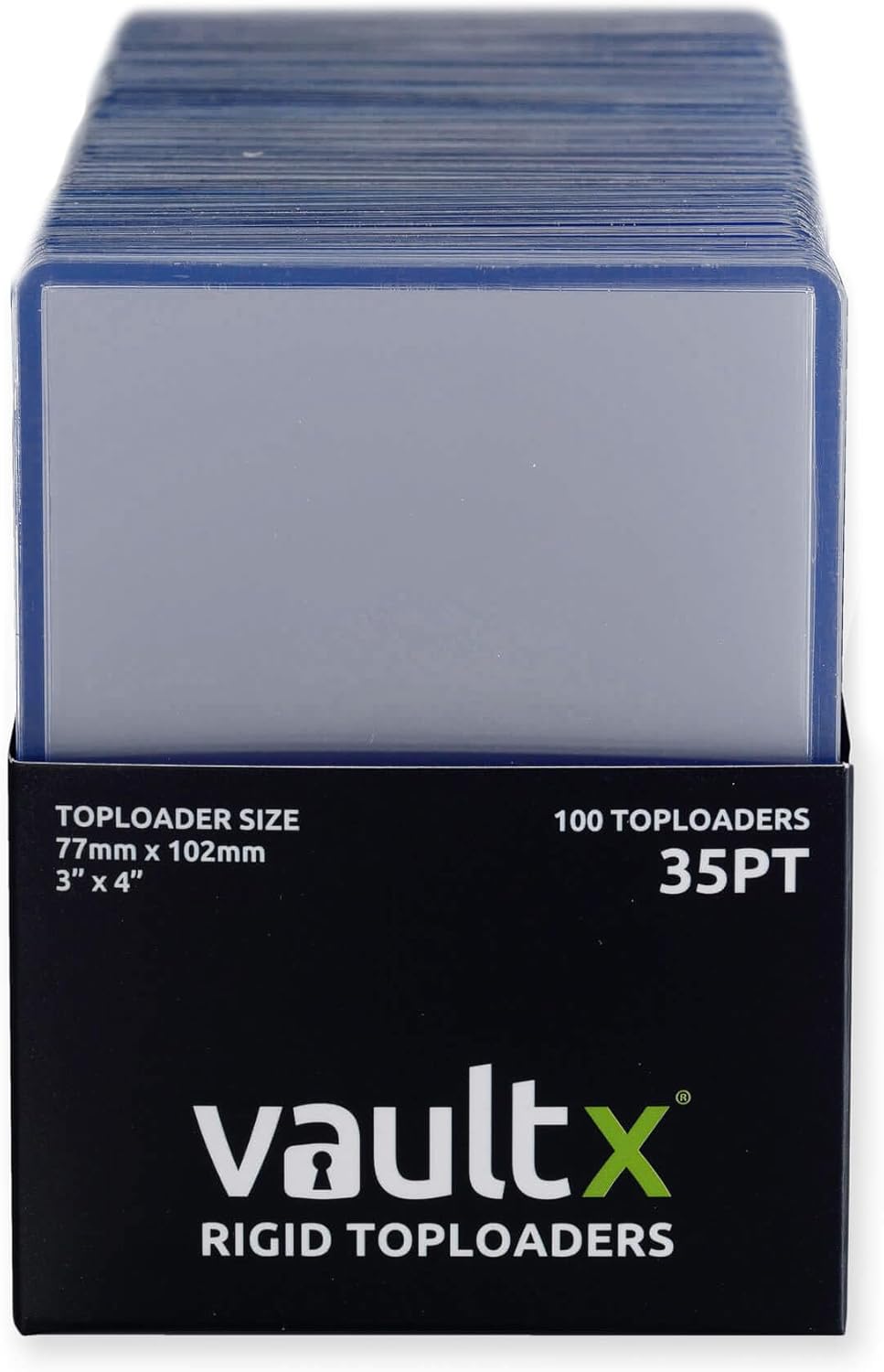 Vault X Toploaders | 35pt Premium Extra Thick Trading Card Holders | Clear Protection (100 Pack)