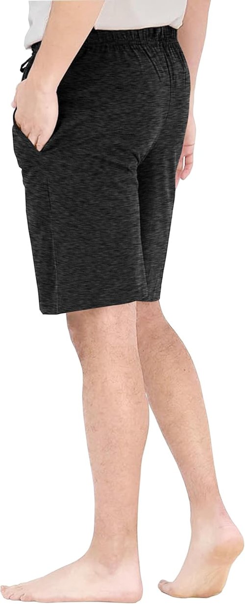 Andrew Scott Men's Lounge Shorts - Comfortable Cotton PJ Sleep Shorts with Drawstring & Pockets | Multi-Pack Options
