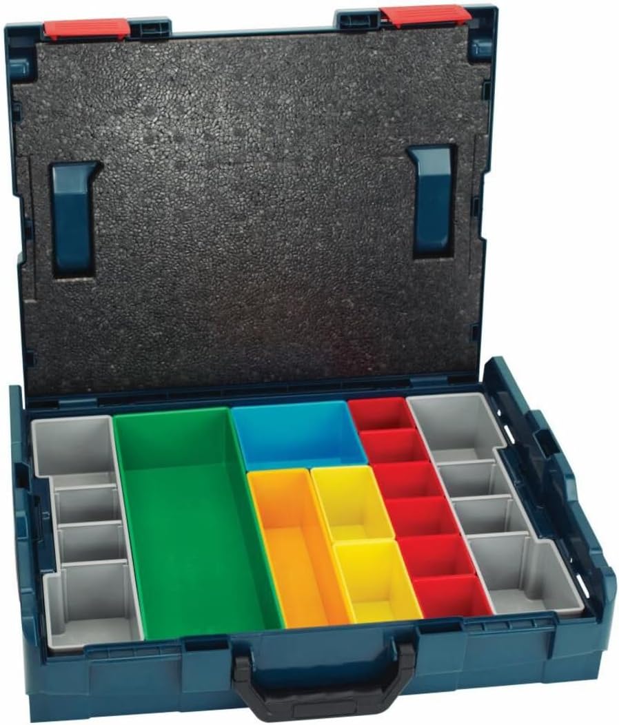 Bosch Bosch ORG72-RED Organizer Set for i-BOXX72, Part of Click and Go Mobile Transport System, 30-Piece, Blue/Red