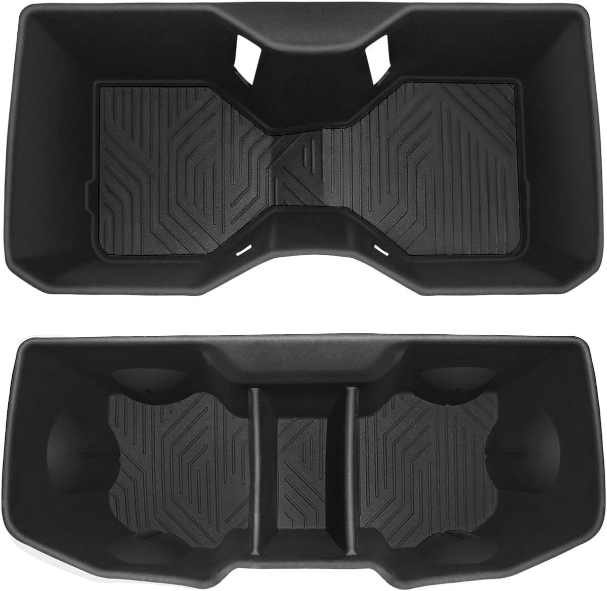 Muslogy Console Front & Rear Cup Holder Inserts for 2024-2026 Toyota Tacoma