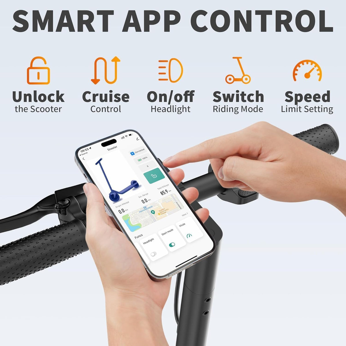 Regine Electric Scooter - Powerful 350W-500W Motor, 10-21 MPH, 10-28 Miles Range, Lightweight Design