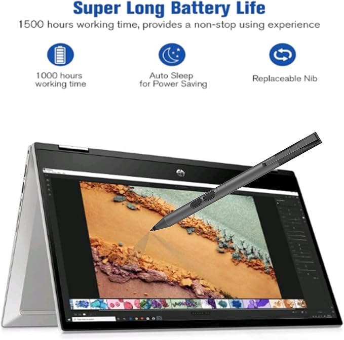 Stylus Pen for HP Omnibook/Envy/Spectre/Pavilion x360, 1024 Pressure