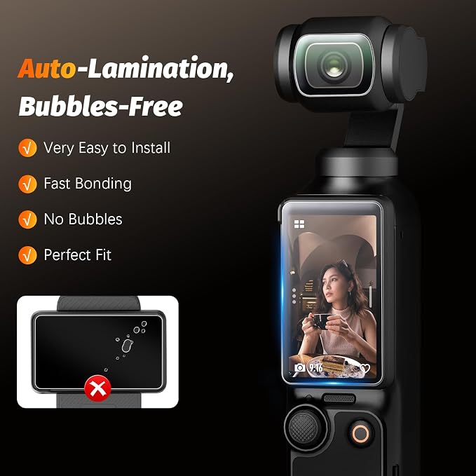 AMAZEAR Lens Screen Protector for DJI Osmo Pocket 4/3 / Xtra Muse, Pocket4