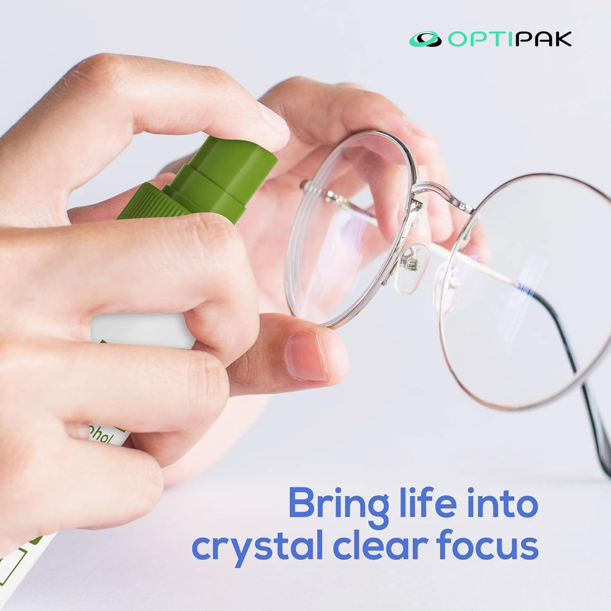 Sparkle Anti-Reflective Eco Friendly Lens Cleaner Spray Kit |(2x) 4oz + (2x) 1oz Glasses Cleaner Bottle + (4x) Microfiber Cloth for Eyeglasses, Lenses, Screens and Sunglasses Cleaning Kit(8 Piece Set)