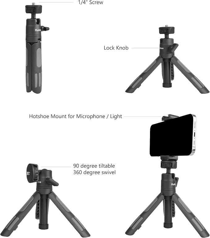 Ruittos Phone Tripod Stand and Selfie Stick