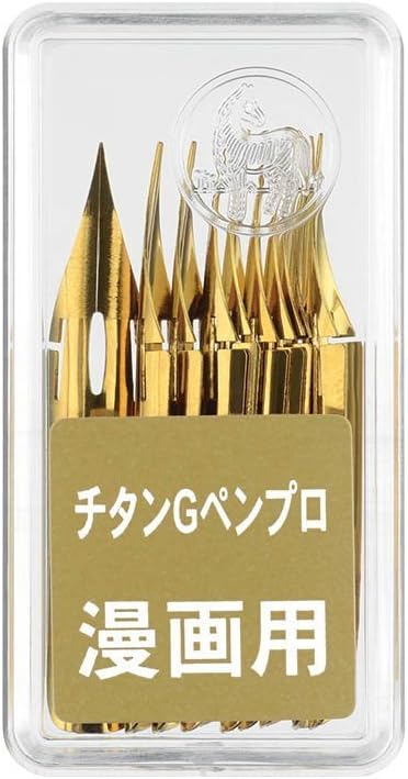 Zebra Professional Comic Pen Nib - G Model Titanium - Pack of 10 for Artists & Illustrators
