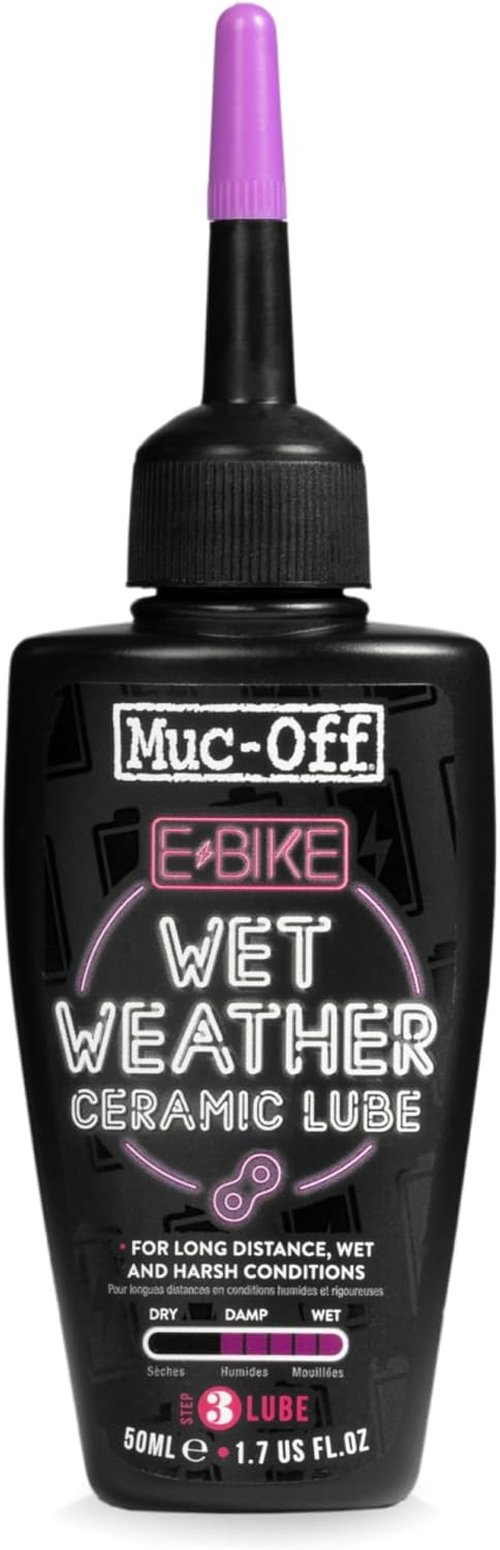 Muc-Off eBike Wet Chain Lube - Superior Protection for All Weather Conditions | 50ml