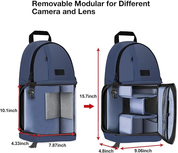 MOSISO Camera Sling Bag, DSLR/SLR/Mirrorless Camera Case Shockproof Photography
