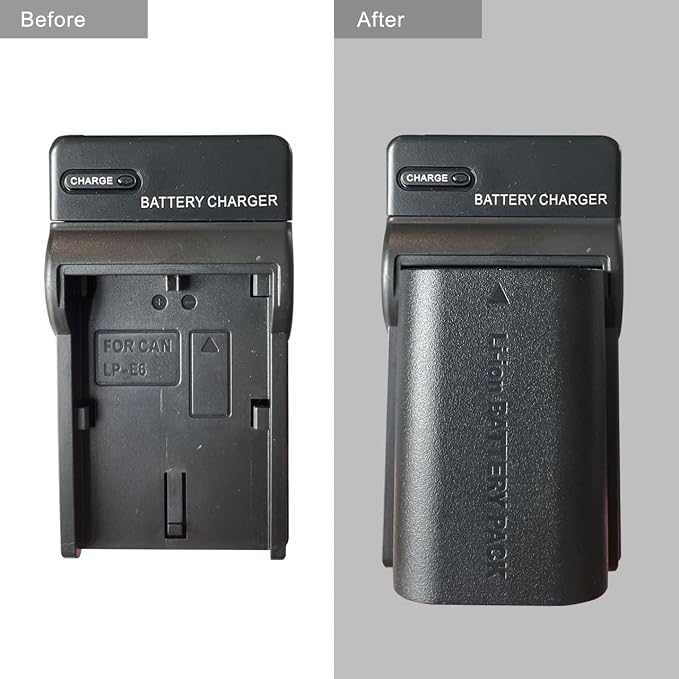 LP-E6 Battery Charger for Canon EOS 70D 80D 90D 6D 60D, 5D Mark IV, 6D Mark II
