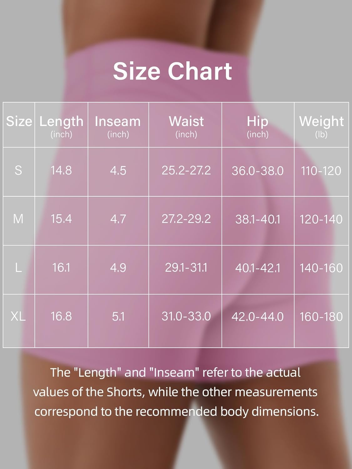 YEOREO Women's High Rise Yoga Shorts - 4.5" No Front Seam Hidden Scrunch Biker Shorts