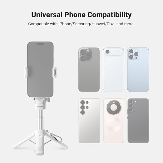 NEEWER Mini Tripod for Phone, Lightweight Foldable Small Selfie Stick Cell
