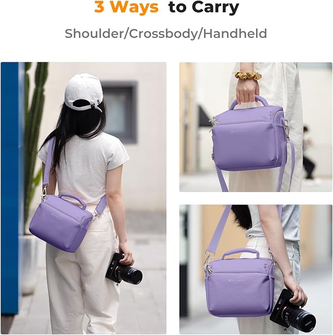 K&F CONCEPT Camera Sling Bag Small Crossbody Camera Case DSLR/SLR/Cute Compact