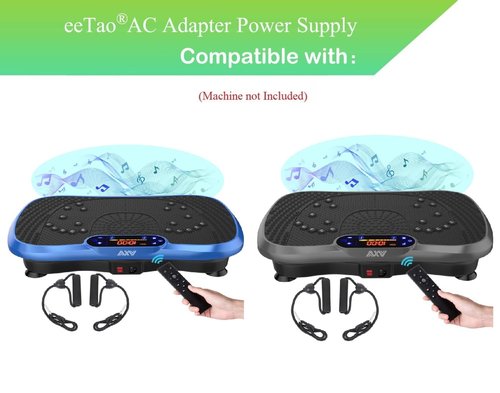 eeTao AC in Power Cord Outlet Socket Cable Plug Lead Compatible with AXV ‎FR78 ‎Slim Boat ‎Vibration Plate Exercise Machine Whole Body Workout Vibrate Fitness Platform Lymphatic Drainage Machine