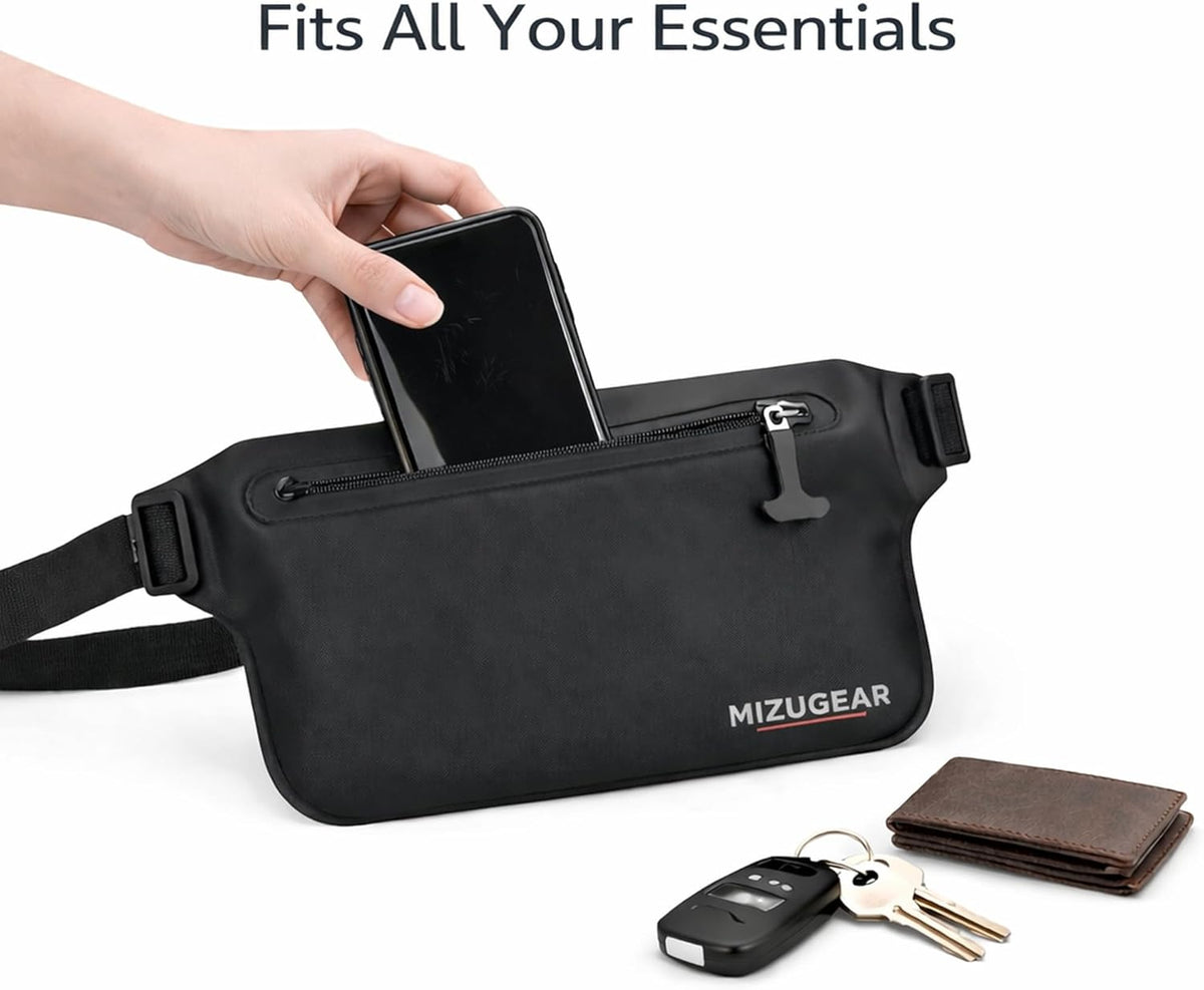Waterproof Fanny Pack - Submersible Waist Bag for Swimming, Snorkeling & Boating | Fits Waists Up to 32”