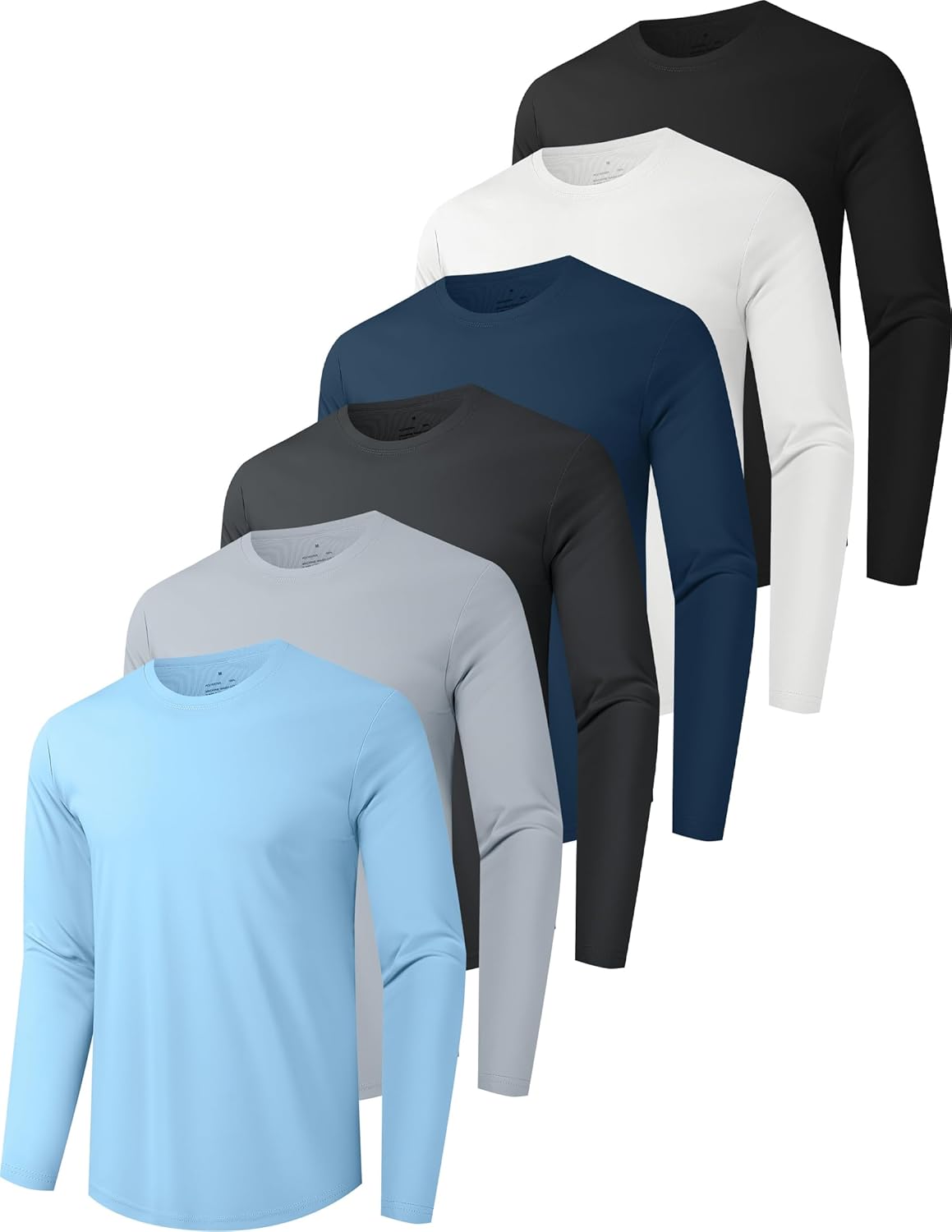 Skiennix Men's Quick Dry Long Sleeve Shirts - UPF 50+ UV Protection | Moisture-Wicking T-Shirt for Casual Workouts