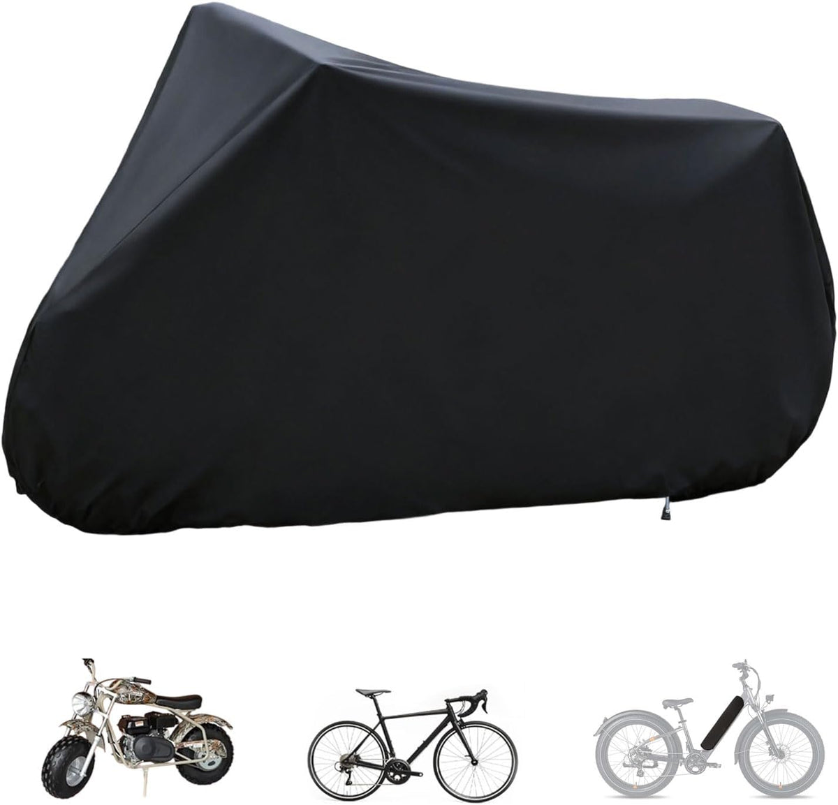 Skiennix Waterproof Bike Cover - 2XL Outdoor Storage for 2 or 3 Bikes | Rain, Snow & Dust Resistant
