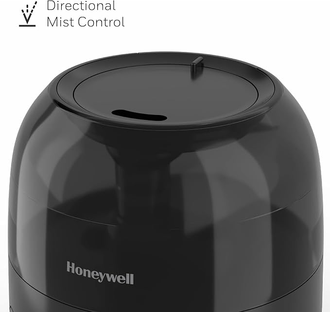 Honeywell Mini Cool Mist humidifier, Easy to Fill and Clean, humidifier for small Bedroom, Kids Rooms, or office. Ultra Quiet Operation and Auto Shut-Off - Black, HUL525B