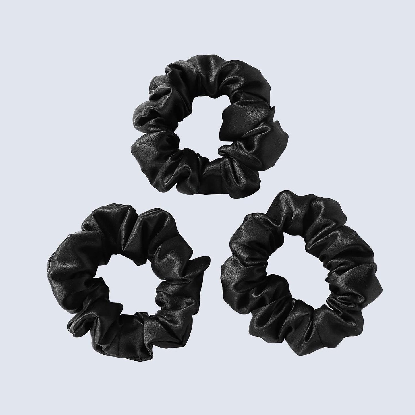 Zimasilk 100% Mulberry Silk Hair Scrunchies, Best For Women And Girls Hair 19 Momme Elastic Hair Bands For Ponytail Holder Gentl