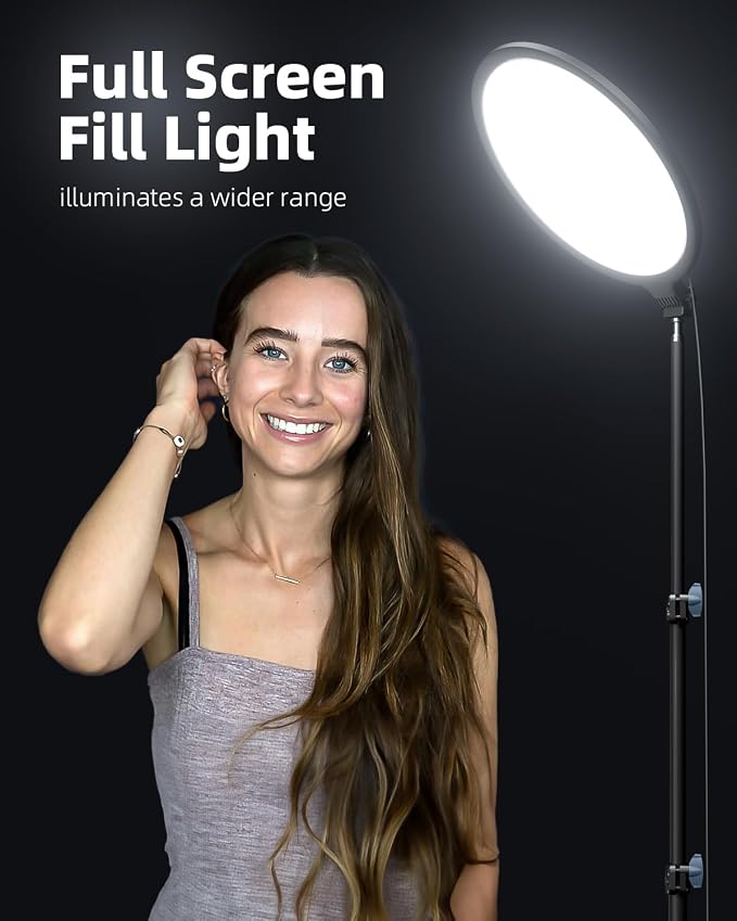 Weilisi 10.5" Ring Light with 69" Tripod Stand and Phone Holder Kit,